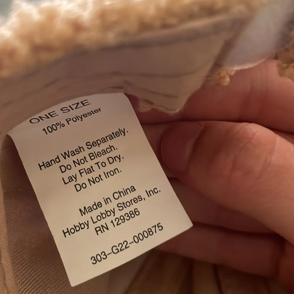 Tan Shearling Hat